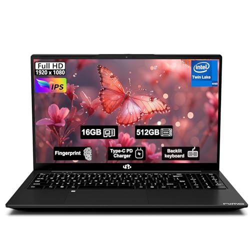 NIMO 15.6" FHD IPS Student-Laptop-Computer - 16GB RAM 512GB SSD