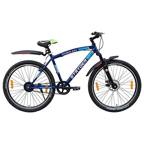 Image of TATA Stryder Harris 200 27.5 inch Wheel,Frame- 17 inch,Single Model Unisex-Blue,Non Gear Cycle Rear V-Brake & Front Disc Brake Sports Light Weight Freeride /Road Bike