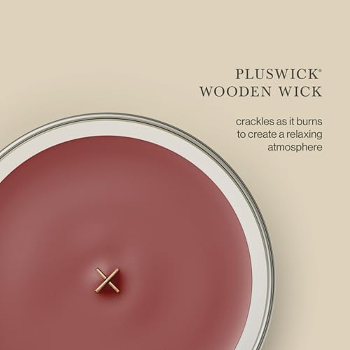 Image of WoodWick Cinnamon Chai Holiday Candle Gifts for Women and Men, 9.7 oz Medium Hourglass Candle with Crackling Wick