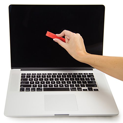 Gwee - Racer, Microfiber Screen Cleaner, Perfect for Computers & Tablets, Easily Attaches to Your Device for Quick Access, Ultra-Fresh Antimicrobial Protection, Red
