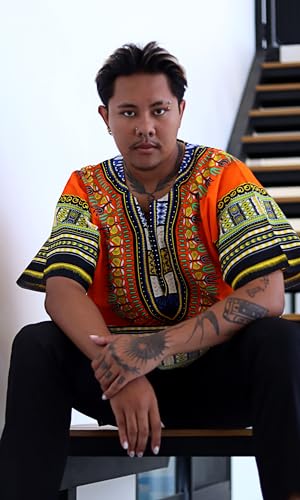 Image of DA'IKI Dashiki Cotton Shirt African Tribal Kaftan Boho Caftan Unisex