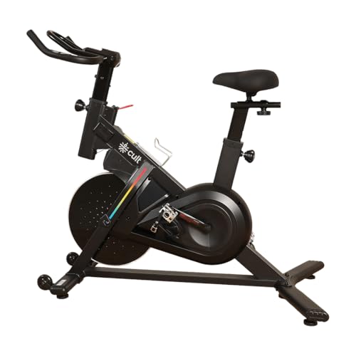 Image of Cult SmartSpinVolt Spin Bike | 10Kg Flywheel | 140kg Max Weight | Magnetic Resistance Exercise Bike - Black