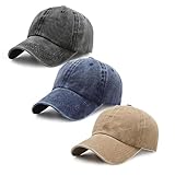 2 pack gorras casuales bajan a un precio muy bueno Ausein Gorras para Hombre y Mujer, 3 Piezas Gorras de Beisbol 100% Algodón Ajustable, Gorras de Tenis Unisexo, Cachuchas...