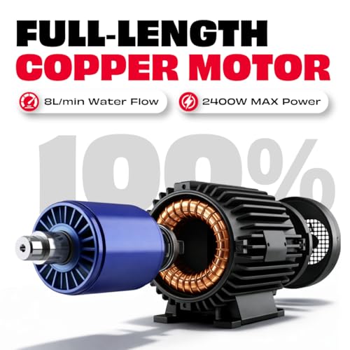Image of JPT F10 Car Washer High Pressure Pump | 2400 Watt Powerful Motor | Pressure - 220 BAR | Flow Rate 10L /Min | Heavy Duty Deep-Cleaner Washing Machine for Cars, Bikes, Floor & Home | 100% Copper Winding
