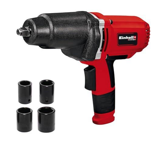 Einhell Atornillador de impacto CC-IW 950/1 (950W, 2300rpm., par máx. 450Nm, interruptor basculante, agarre suave, incl. llaves de vaso de los tamaños siguientes: 17, 19, 21 y 22mm).
