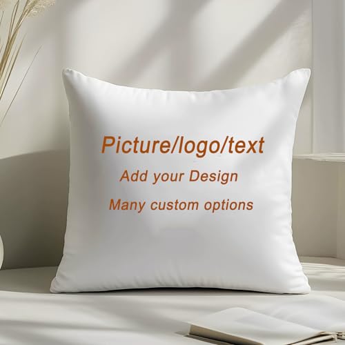 Pongpai Funda de almohada personalizada con fotos, funda de almohada personalizada con tu diseño, añade tu propia imagen/texto, regalo para cumpleaños, aniversario o Navidad (30 x 50 cm)