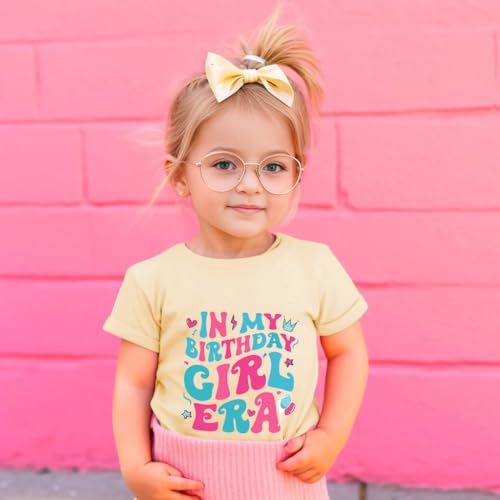 Image of Birthday Girl Shirt 2nd 3rd 4th 5th 6th 7th Girls Birthday Tshirts Cotton Short Sleeve Tee Tops Outfit