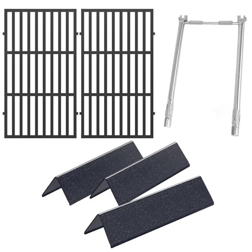 Grill Replacement Parts for Weber Spirit 200 & GS4 Spirit II 200 Series (Front Control) 17.5 Grill Grates 15.3 Flavorizer Bars & 18 Burner Fits Spirit E/S-210 E/S-220 Replaces 7637 69785 7635