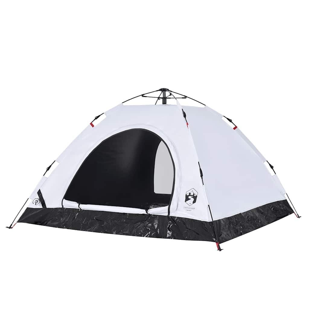 Namiot kempingowy dla osób z białym materiałem zaciemniającym Quick Release, wodoszczelny, wiatroszczelny, lekki, kopułowy namiot dla rodziny, na trekking, plażę, biwak, do aktywności na