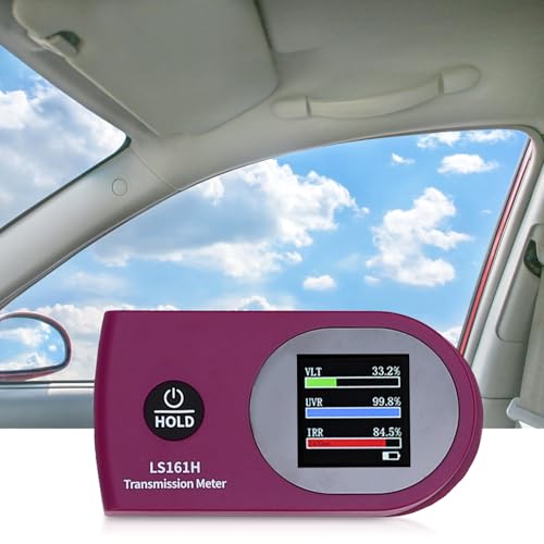 LICAEVEY Probador Profesional de Película Solar, Mide SHGC y TSER con Detección de 7 Bandas, Medidor de Pantalla a Color para Tinte Automotriz y Vidrio Arquitectónico