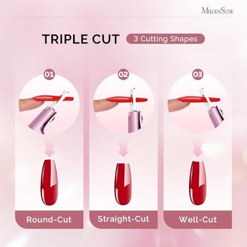 Image of MelodySusie Adjustable Stainless Steel Acrylic Nail Clippers, Rose Gold