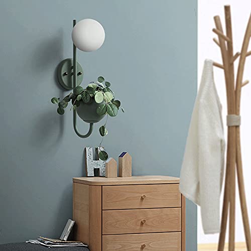 Lámpara de pared moderna minimalista con portalámparas E27 estilo bola de hierro 5