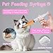 Xuanda Pet Pill Shooter, Pill Plunger Dispenser with 20ml Syringes and Nursing Bottle Feeder for Cats, Dogs and Small Animals（Pink）