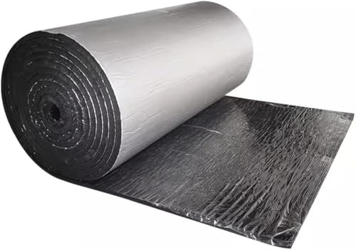 Pannello isolante riflettente per radiatore, spessore 5 mm, in schiuma di alluminio, per pavimenti, tetti, porte di garage e camper, 1 m x 5 m, supporto riflettente per efficienza energetica