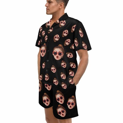 Artsadd Personalized Couple Pajamas Custom Funny pajama set 2 piece for men women Customized Short Pajamas pjs set Xmas gifts2