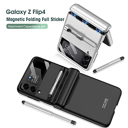 SHIEID A capa Samsung Z Flip 4 vem com uma caneta de capacidade, capa Galaxy Flip 4 com proteção de