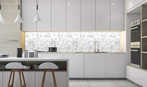 Oedim 1 Módulos Decoración Pared Cocina Imitación Marmol | Protección antisalpicaduras | Panelado en Aluminio Dibond | 60 x 40 cm | Protección Frontal de cocinas, Decoración Pared de Cocina |