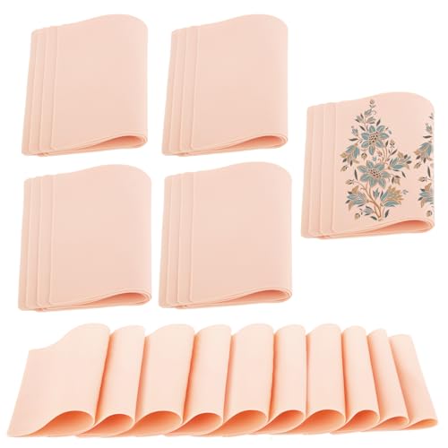 30Pcs Blank Tattoo Practice Skin, 8x6in Practice Skin Double Sides Fake Skin Tattoo Skin Practice Sheet for Beginners and Experienced Artists (0.04inch)