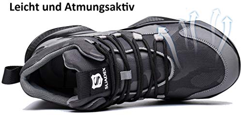 SUADEX Veiligheidsschoenen Heren Werkschoenen Lichtgewicht Safety Shoes - Image 4