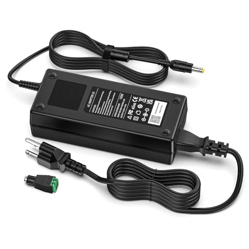 Image of 120W 24V 5A Power Supply, AC DC Adapter for Laptop, CCTV Camera, LCD Monitor, 5050 3528 LED Strip - 5.5x2.5mm Connector
