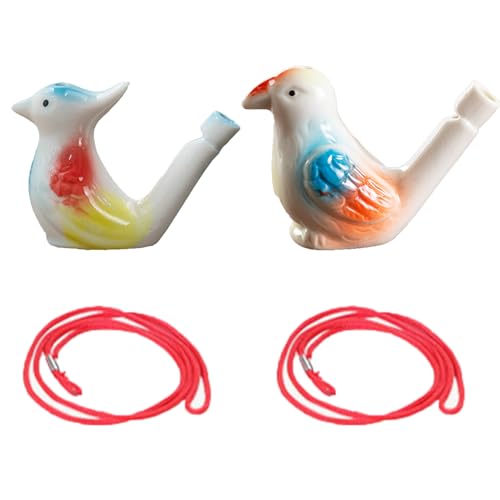 Silbato de Pájaro de Cerámica,Silbato de Agua de Pájaro de Porcelana,Silbato Pájaros,Silbato Pajaro de Agua,Silbato de Pájaro Cerámica,Silbato de Pájaro de Agua,Juguetes Musicales para Niños