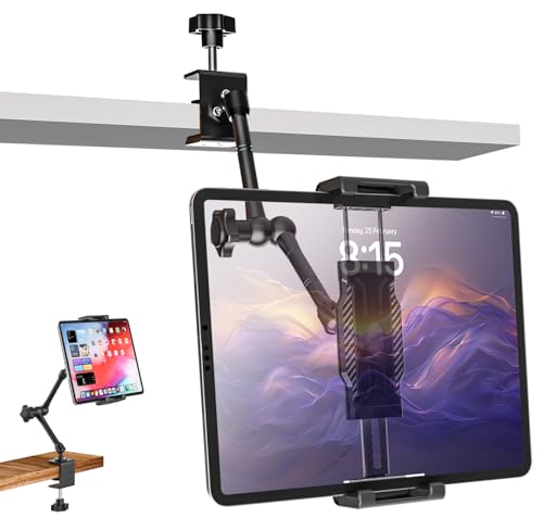 woleyi Soporte Tablet Cocina Escritorio [Apto para Mesa y Armario] Soporte para Tablet Estanteria...