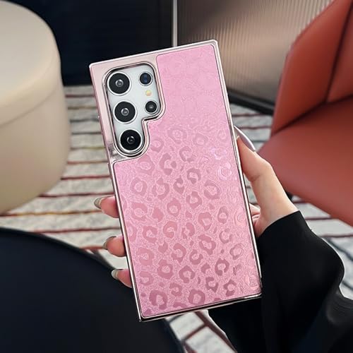 Coque antichoc léopard pour éviter les rayures sur Samsung S24 et protéger le cuir