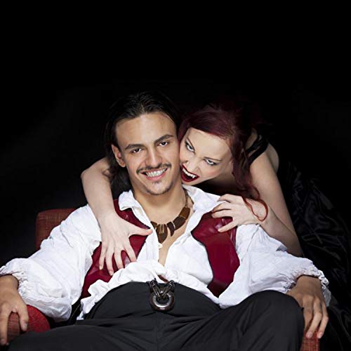 VEYLIN 4 Pair Vampire Teeth Fangs with Solid Adhesive for Halloween Costume Props Party Favors (13mm 15mm 17mm 19mm)