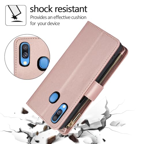 Étui en cuir Samsung Galaxy A40 protection luxe avec support - 5