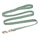 YUDOTE Hundehalsband und Leine Set Mittel, Weiche Reizfreie Cord-Halsband-Leine Passende Combo für Den Täglichen Spaziergang, Salbeigrün