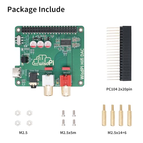 DAC HAT Raspberry Pi : carte d'extension audio HiFi pour modèles 4, 3B+ et Zero - 6