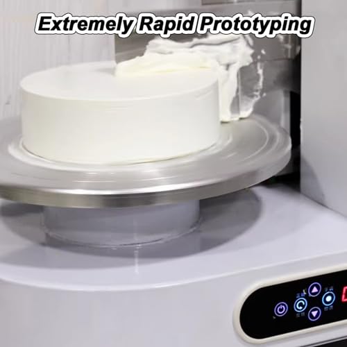 Máquina automática para glaseado de Pasteles, esparcidor de Crema para Pasteles, Herramienta para glaseado Suave con espátula de Acero Inoxidable y Pantalla LCD para una decoración