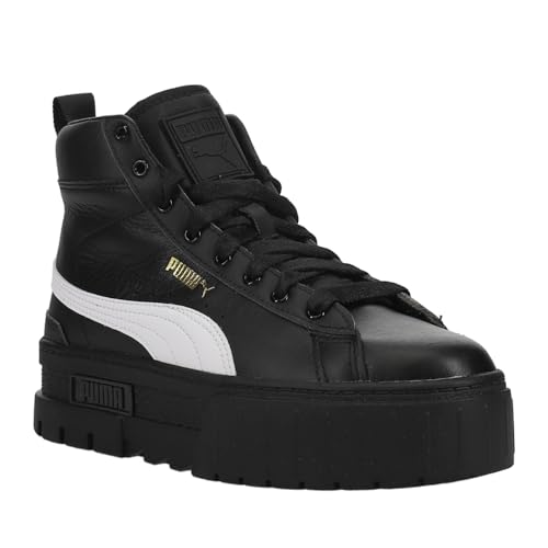 PUMA Womens Mayze Mid Lace Up Sneakers Shoes Casual - Black2