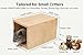 Yulexpy Chinchilla Natural Wood Hanging Tunnel Toys, Small Animals Tunnel Tube, Chinchilla Cage Accessories for Ferret Guinea Pig Rat Hiding and Resting (Nonporous)