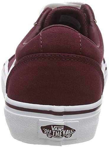 Vans Dames Ward Sneakers, Canvas Burgundy, 40 EU