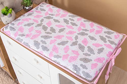 Trocador Para Cômoda Nuvem Rosa Bebê