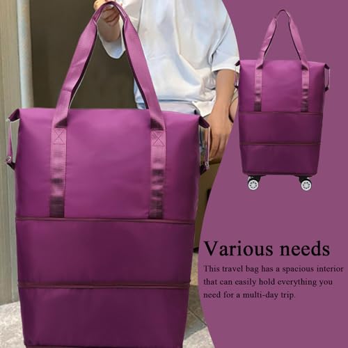 Expandable Luggage | Lightweight Travel Bag With Wheels | Foldable Suitcase | Rolling Large Capacity Travel Organizer For Business Trip, Weekend Vacation, Family Holiday, Portable Gear4