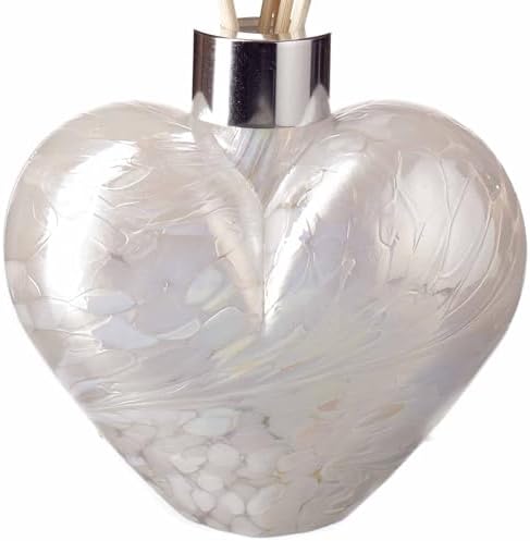 Amelia Art Glass Reed Diffuser Sphere- Turquoise & White, Height 11.5cm ...