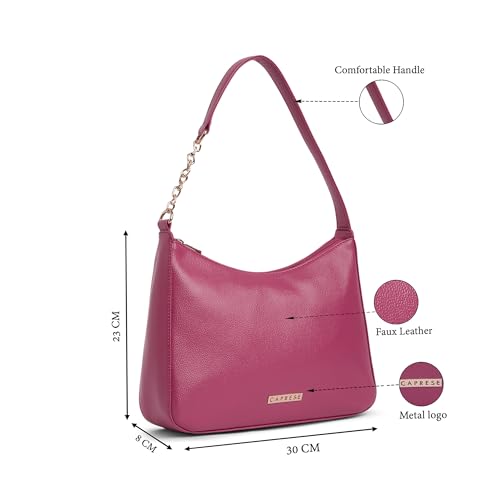 Image of Caprese Carol Medium Hobo Bag for Women with Comfortable Handle | Stylish, Versatile Handbag for Everyday Use | Perfect for Casual Outings, Work, Travel, and Special Events