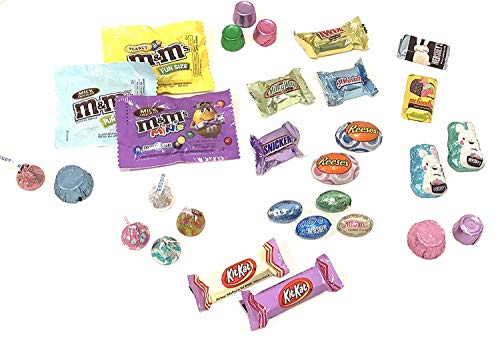 Pre-filled Plastic Easter Eggs Chocolate Candy Basket Stuffers, Hershey MM Mars 25ct - Thumbnail 5