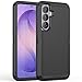 ACAGET for Samsung Galaxy S26 Case, Heavy Duty Matte Non Slip Armor Cover with Port Anti Dust Plug Dual Layer Rugged Shell Shockproof Sports Protective Phone Cases for Samsung S26 5G, Black