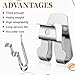 5 Pcs Belt Clips, Stainless Steel Drill Clips for Tool Belt, Belts Hook Clip with Screws, Compatible with 20V Power Tools for DCD980 DCD980L2 DCD985