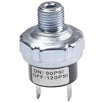 LKRXW Druckschalter für Kompressor 90-120 PSI Luftpumpe Schalter 1/4\ NPT Luftkompressor Steuerschalter Automatische Druckregelventil für Kompressoren DC 12V 24V AC 110V 220V