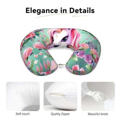 Almohada de viaje espuma viscoelástica forma U miniatura 3