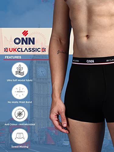 Image of ONN UK Classic Men's Combed Cotton Long Trunk with Feather Touch Ultra Soft Waistband (Pack of 1)