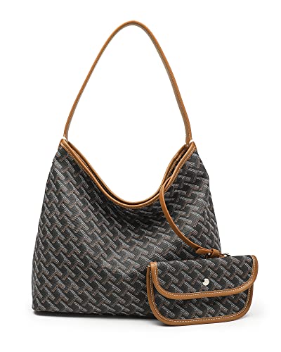 Textmenow Women's Shoulder Handbags Luxury Purses For Women Hobo Handbags Pu Leather Totes Bag With Zipper #TOP2