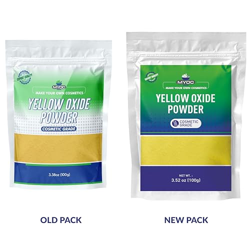 Image of Yellow Oxide Powder-100 Gm (3.5Oz), Yellow Oxide Powder Cosmetic Grade, Yellow Iron Oxide Powder for Makeup, Yellow Oxide Powder for Paint, Yellow Oxide Mineral Powder, Yellow Oxide Matte Powder