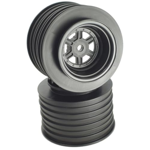 DE Racing Gambler Rear Sprint Wheels with 12mm Hex/Ae -Tlr/Black DER-GSR-AB