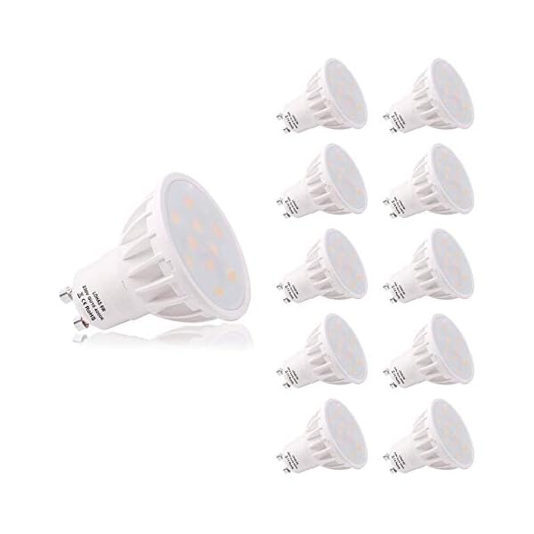 LOHAS GU10 LED 4000K Neutralweiss lampe, 5.5W Ersetzt 50W, 500LM, Leuchtmittel GU10 Naturweiß, 120°Abstrahlwinkel, Nicht…