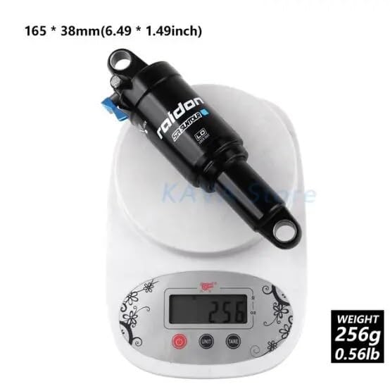 Amortiguador Bicicleta Amortiguadores traseros for bicicleta, 165/190/200 mm, presión de rebote, suspensión neumática for montaña BMX(165x38mm)